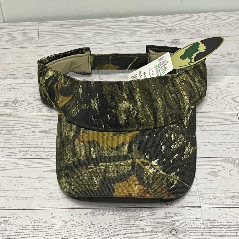 Mossy Oak Breakup Camo Visor MO80 Adjustable NWT Kati Sportcap